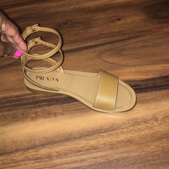 Prada Strappy Ankle Sandals - LIKE NEW 🌼 - Picture 2 of 8